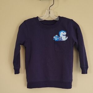 Navy blue monster sweatshirt